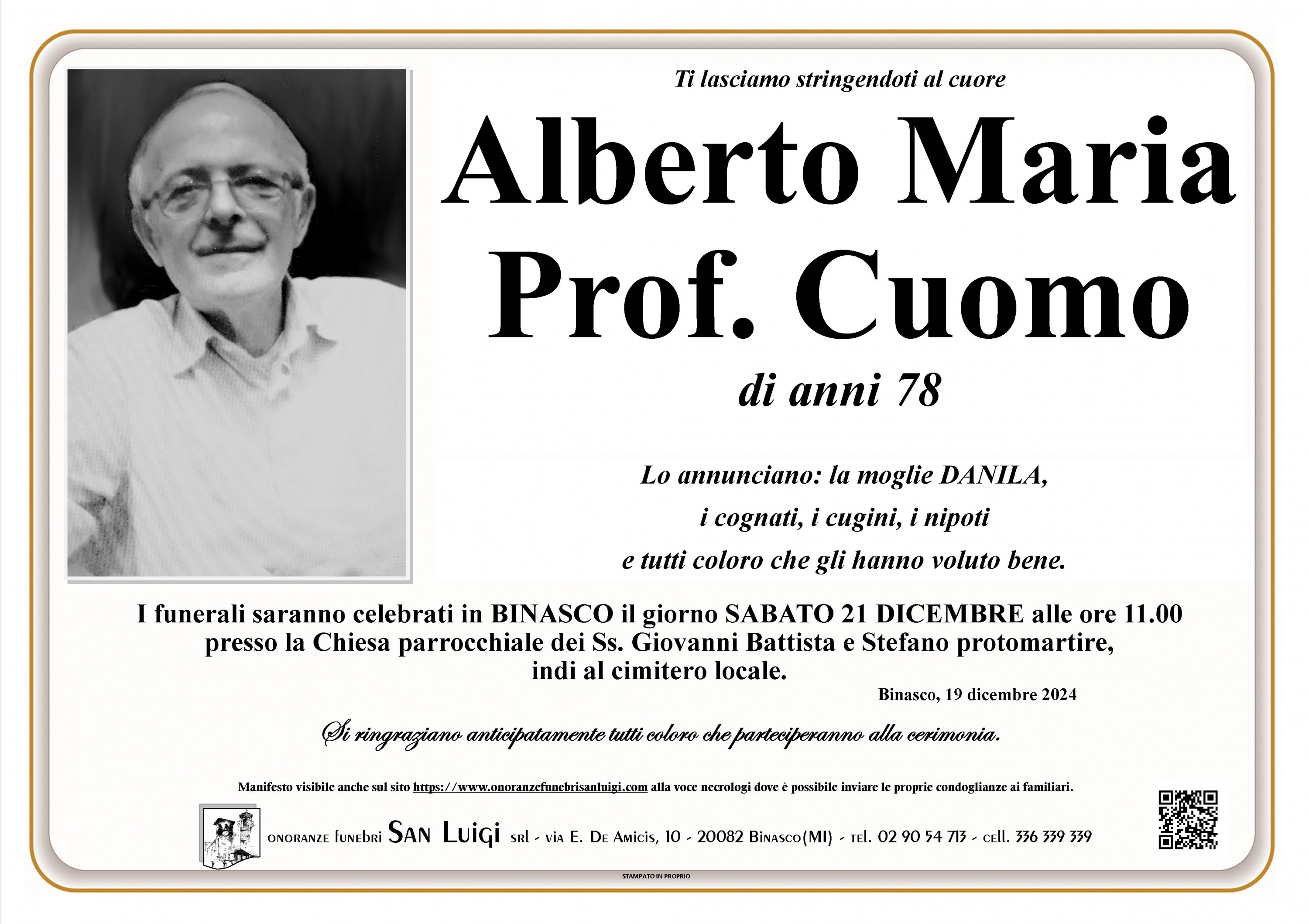 ALBERTO MARIA CUOMO